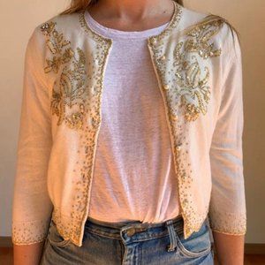 Autumn Cashmere Cardigan 100% Cashmere Beaded